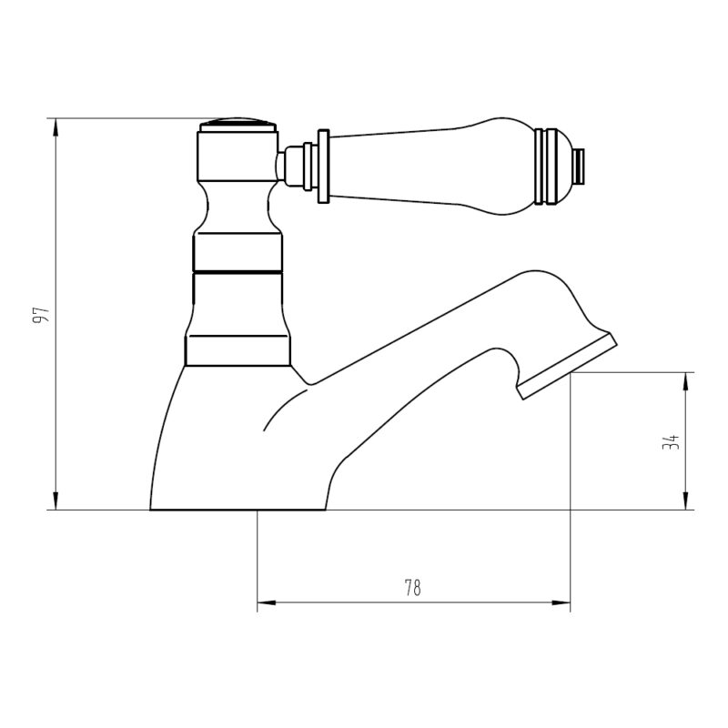 Aquaflow Holborn Lever Basin Taps