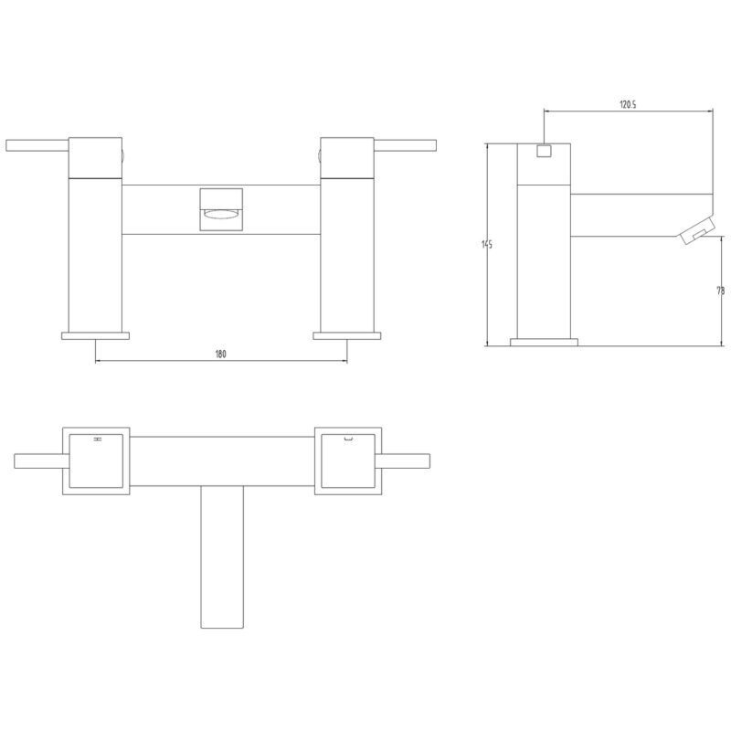 Aquaflow Ixos Bath Filler