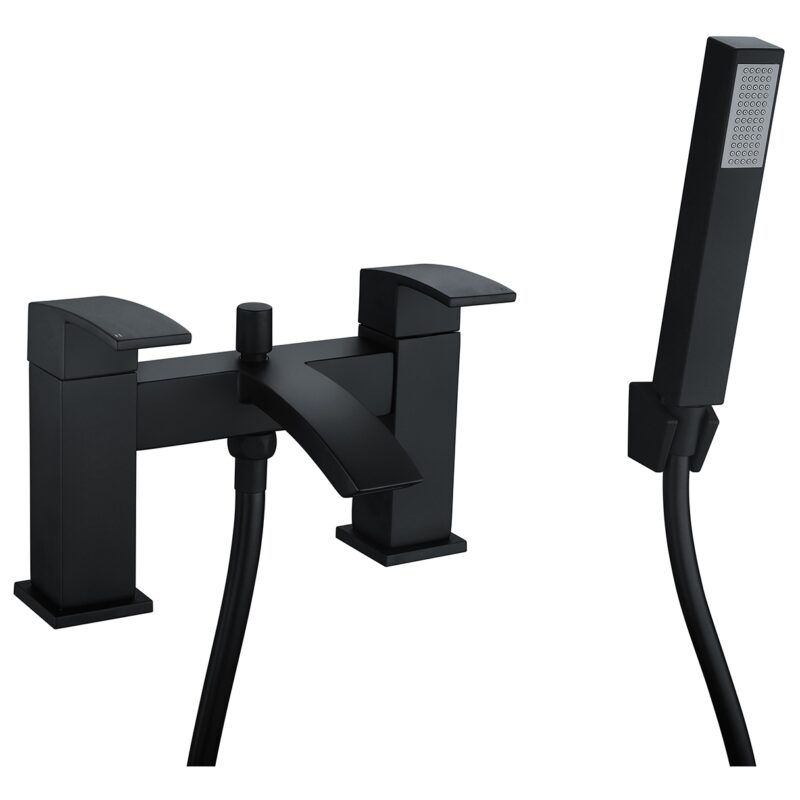 Aquaflow Onyx Black Bath Shower Mixer Aquaflow Onyx Black Bath Shower Mixer