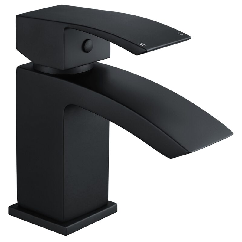 Aquaflow Onyx Black Mini Basin Mixer