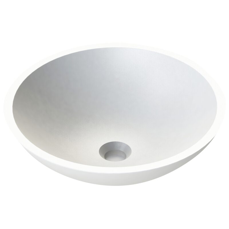 Aquanatural Prince 420mm Round Solid Surface Basin Aquanatural Prince 420mm Round Solid Surface Basin