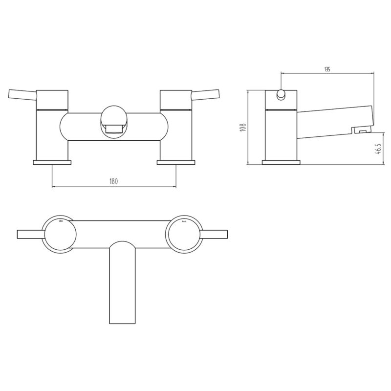 Aquaflow Petit Bath Filler
