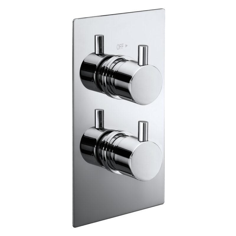 Aquaflow Italia Pure Twin Concealed Thermostatic Shower Valve Aquaflow Italia Pure Twin Concealed Thermostatic Shower Valve