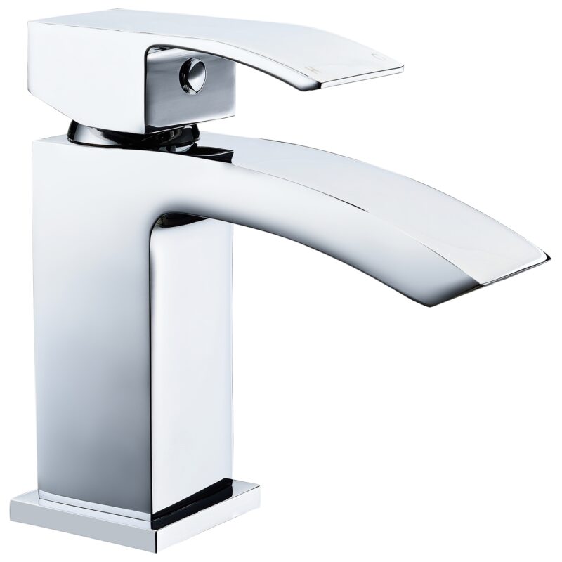 Aquaflow Pure Mini Basin Mixer with Click-Clack Waste Aquaflow Pure Mini Basin Mixer with Click-Clack Waste