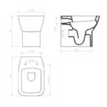 Aquaceramica Piccolo Back To Wall WC Pan
