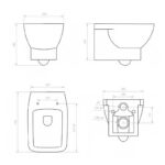 Aquaceramica Piccolo Wall Hung WC Pan