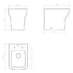 Aquaceramica Bella Back To Wall WC Pan