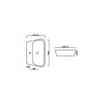 Aquaceramica Italia Cubix 600mm Basin 1 Tap Hole