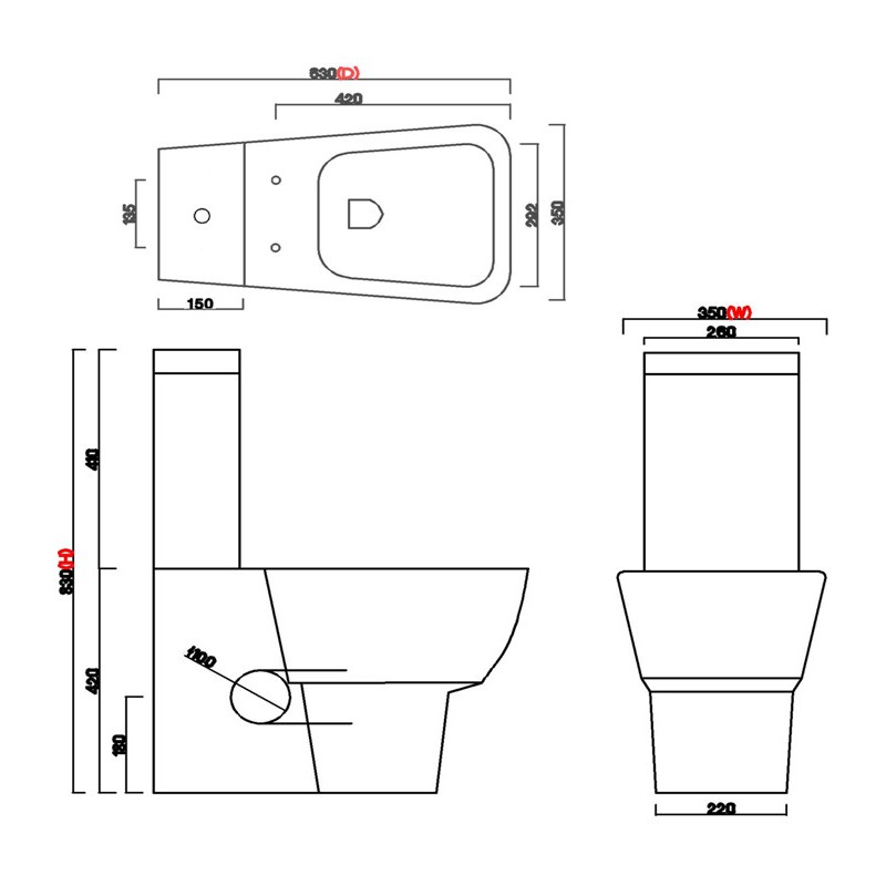 Frontline Cubix Flush-To-Wall Toilet with Soft-Close Seat