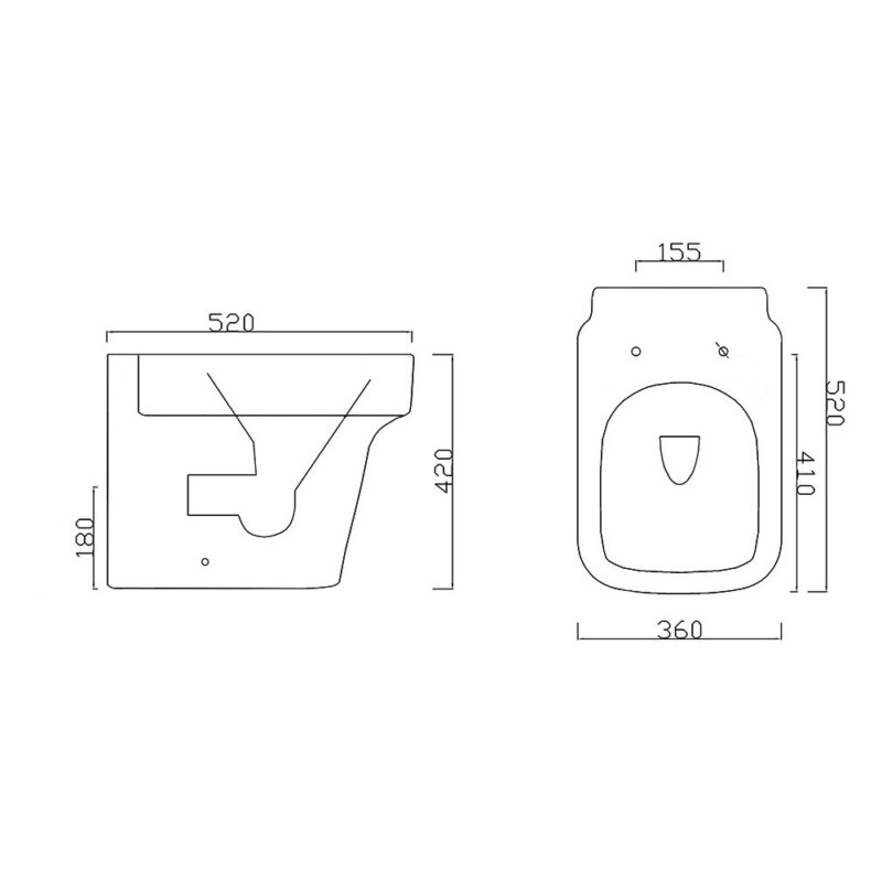 Aquaceramica Italia Medici Back To Wall Pan