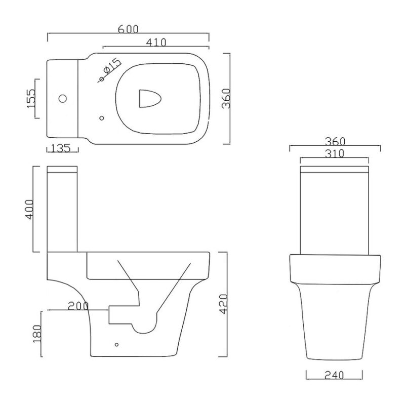 Aquaceramica Italia Medici WC Cistern