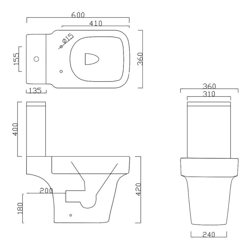 Aquaceramica Italia Medici Flush To Wall WC Pan