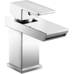 Aquaflow Sleek Mono Basin Mixer with Click Clack Waste