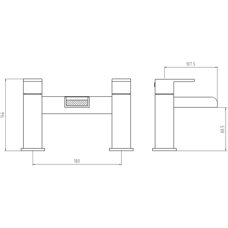 Aquaflow Stream Bath Filler