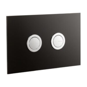 Frontline Glass Flush Plate Carbon