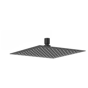 Aquaflow Square Ultra Thin Shower Head 300mm Matt Black