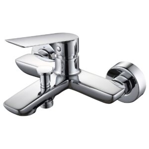 Aquaflow Sleek Wall Mounted Bath Shower Mixer Chrome