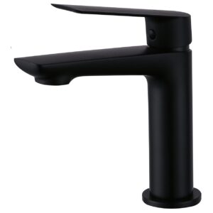 Aquaflow Sleek Basin Mixer Matt Black