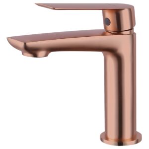 Aquaflow Sleek Basin Mixer Rose Gold