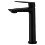 Aquaflow Sleek Tall Basin Mixer Matt Black