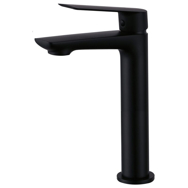 Aquaflow Sleek Tall Basin Mixer Matt Black