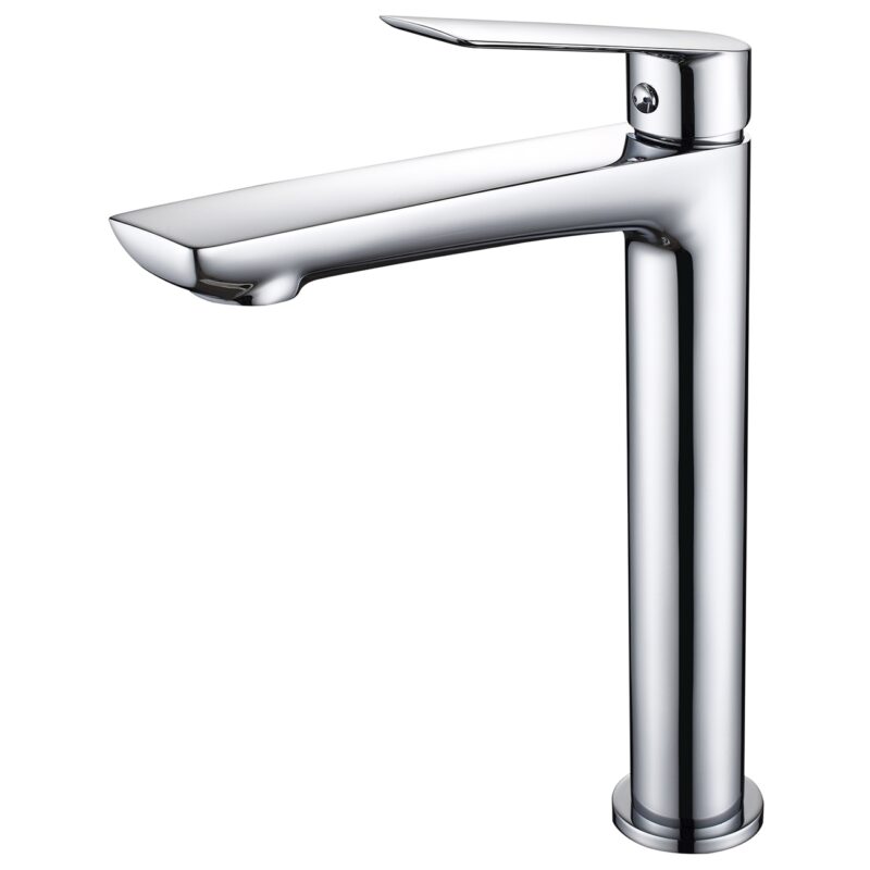 Aquaflow Sleek Tall Basin Mixer Matt Chrome Aquaflow Sleek Tall Basin Mixer Matt Chrome