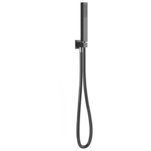 Aquaflow Square Outlet Elbow, Flex & Handset Matt Black