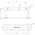 Holborn Deco Toilet Roll Holder