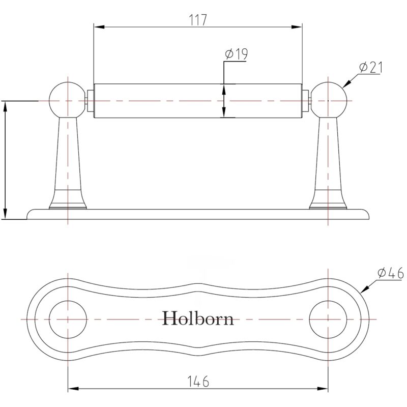 Holborn Deco Toilet Roll Holder