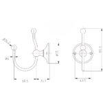 Holborn Double Robe Hook
