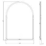 Holborn Traditional Arched Mirror Chrome
