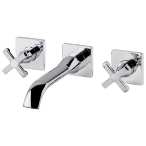 Holborn Chancery Wall Mounted Basin Mixer with Waste