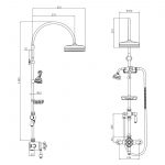 Holborn Edwardian Exposed Thermostatic Shower Pack
