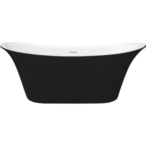 Holborn Bow Graphite 1800x800mm Luxury Freestanding Bath