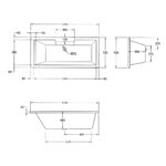 Aquabathe Legend 1700 x 700mm Bath