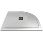 Aquaglass 1000x800mm Slimline Offset Quadrant Shower Tray LH