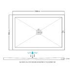 Aquaglass 1600x900mm Slimline Shower Tray