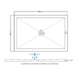 Aquaglass 1700x700mm Slimline Shower Tray