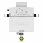 Geberit Alpha 82cm Cistern with White Round Flush Plate