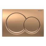 Geberit Alpha 82cm Cistern with Bronze Round Flush Plate