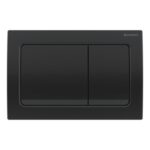 Geberit Alpha 82cm Cistern with Black Chrome Square Flush Plate