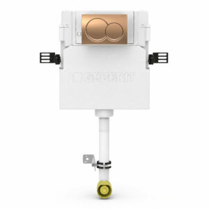 Geberit Alpha 109cm Cistern with Bronze Round Flush Plate