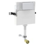 Geberit Alpha 109cm Cistern with Bronze Round Flush Plate