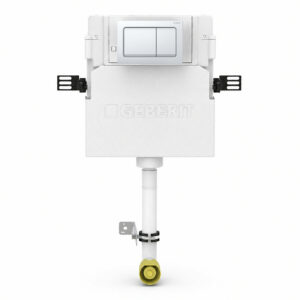 Geberit Alpha 109cm Cistern with White Square Flush Plate
