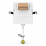 Geberit Alpha 109cm Cistern with Bronze Square Flush Plate