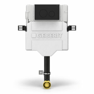 Geberit Sigma Concealed Cistern & Sigma40 Round Flush Plate Matt Black