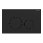 Geberit Sigma Concealed Cistern & Sigma40 Round Flush Plate Matt Black