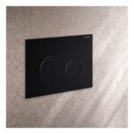 Geberit Sigma Concealed Cistern & Sigma40 Round Flush Plate Matt Black