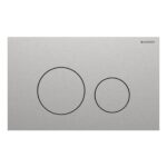 Geberit Sigma Concealed Cistern & Sigma40 Round Flush Plate Brushed Steel
