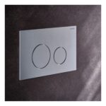 Geberit Sigma Concealed Cistern & Sigma40 Round Flush Plate Brushed Steel